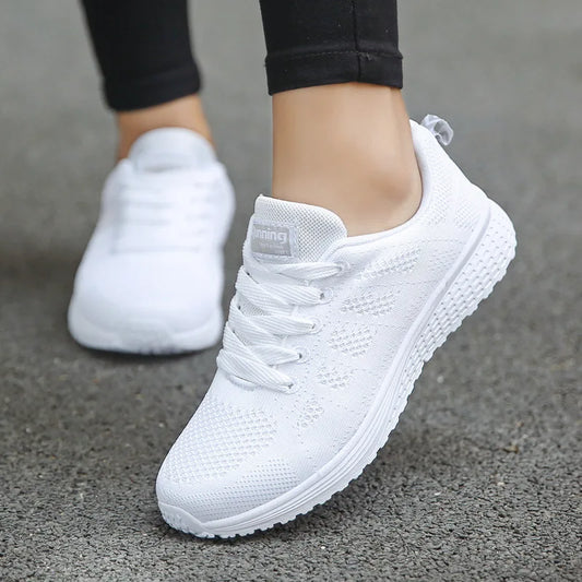 Women Casual Shoes Fashion Breathable Walking Mesh Flat Shoes Sneakers Women Gym Shoes Female Footwear
