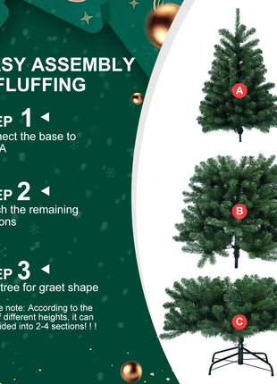 6FT Unlit Christmas Tree With 760 Branch Tips