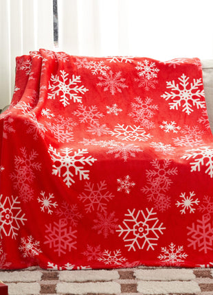 Christmas Blanket Soft Flannel Christmas Blanket Warm Plush Holiday Decoration Blanket Winter Cozy Sofa Blanket