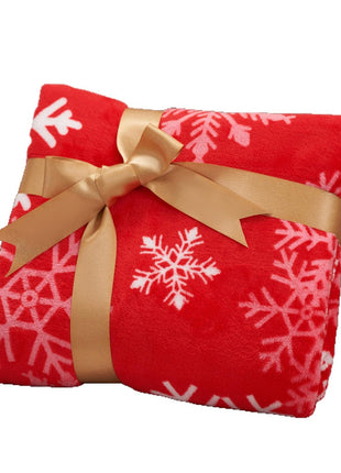 Christmas Blanket Soft Flannel Christmas Blanket Warm Plush Holiday Decoration Blanket Winter Cozy Sofa Blanket