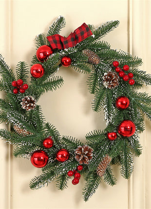 Christmas 3 PC Set - Garland, Wreath, Swag Wall Hanging Christmas Decoration Set