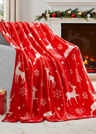 Christmas Blanket Soft Flannel Christmas Blanket Warm Plush