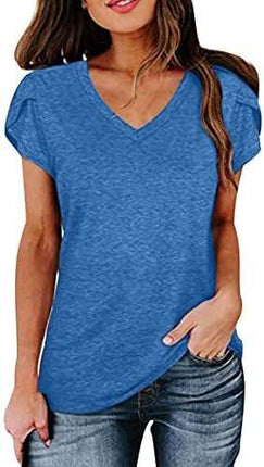 Milk Silk Abstract Printed V-neck - MimiStylez