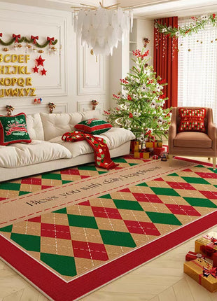 Cross-border Retro Living Room Full Carpet Office Christmas Classical Non-slip Dirty-resistant Coffee Table Mat Absorbent Foot Mat