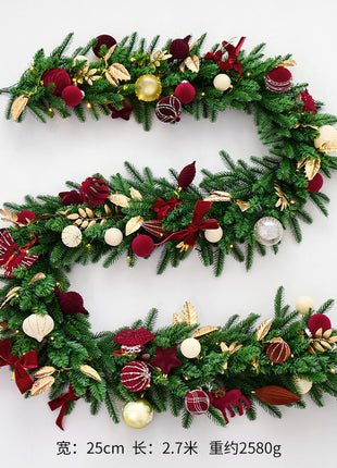 9FT Christmas Garland - Pre Decorated, Unlit
