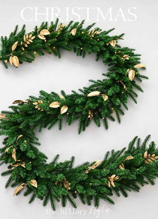 9FT Christmas Garland - Pre Decorated, Unlit