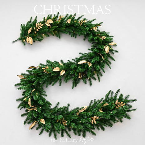 9FT Christmas Garland - Pre Decorated, Unlit