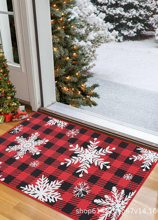 Amazon Christmas Door Decoration Foot Mats, Welcome Mats, Home Kitchen Oil-Absorbing And Water-Absorbing Floor Mats, Bathroom Door Mats