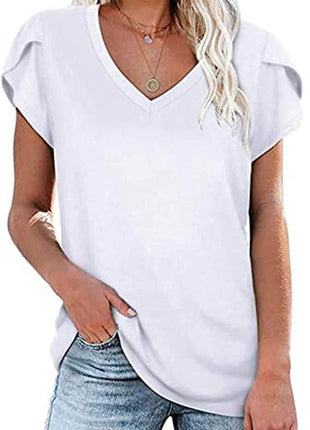 Milk Silk Abstract Printed V-neck - MimiStylez