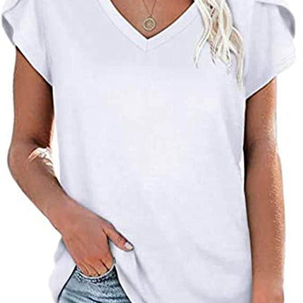 Milk Silk Abstract Printed V-neck - MimiStylez