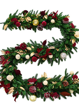 9FT Christmas Garland - Pre Decorated, Unlit