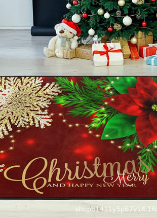 Amazon Christmas Door Decoration Foot Mats, Welcome Mats, Home Kitchen Oil-Absorbing And Water-Absorbing Floor Mats, Bathroom Door Mats