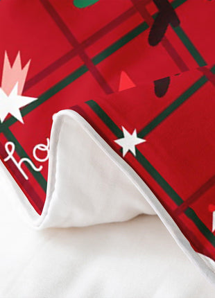 Cross-Border Red Christmas Duvet Cover Cute Santa Claus Deer And Other Animal Bedding Factory Direct Sales