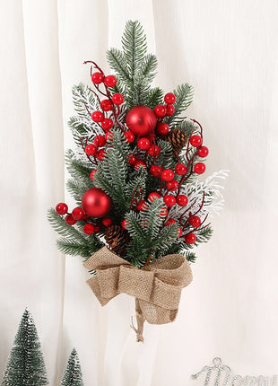 Christmas 3 PC Set - Garland, Wreath, Swag Wall Hanging Christmas Decoration Set