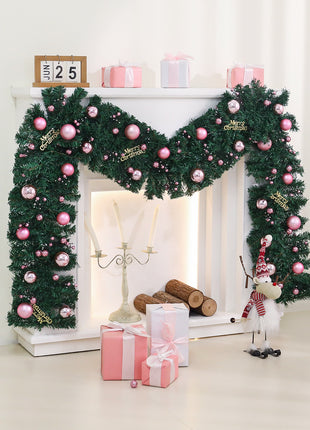 9FT Christmas Pre Lit Decorated Garland