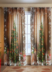 Christmas greeting curtains