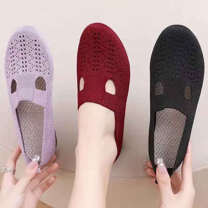 Zapatos sin cordones ligeros y transpirables para mujer