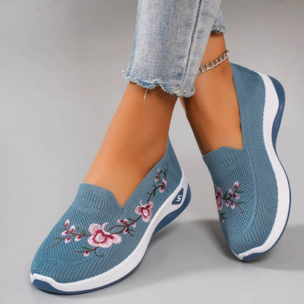 Spring and Autumn New Women's Sports Shoes Fashionable Breathable Lightweight Non-Slip Wear-Resistant Casual Sports Shoes Flat Shoes Loafers - MimiStylez