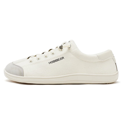 HOBIBEAR Zapatos descalzos de punta ancha para unisex, zapatillas minimalistas de cuero artificial, ligeras y ajustables, sin cordones para caminar