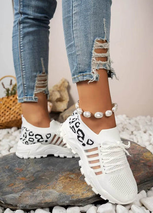 Women's Shoes [Leopard print sneakers] lightweight and breathable women's casual sneakers - MimiStylez