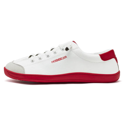 HOBIBEAR Zapatos descalzos de punta ancha para unisex, zapatillas minimalistas de cuero artificial, ligeras y ajustables, sin cordones para caminar