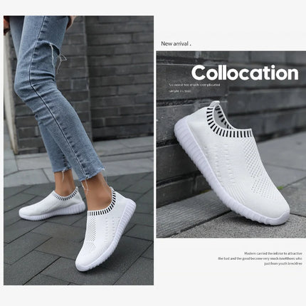 Zapatillas deportivas ultraligeras informales y para correr para mujer, deportivas transpirables y de moda con tejido Fly.