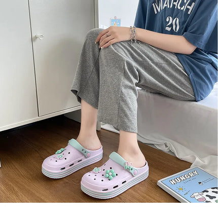 Fashion Sandals Waterproof Slippers Women Shoes Summer Outdoor Slides Soft Sole Clogs