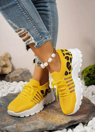 Women's Shoes [Leopard print sneakers] lightweight and breathable women's casual sneakers - MimiStylez