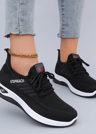 Women's Casual Lace up Comfortable, Breathable, Lightweight and Wear-Resistant Sports Shoes - MimiStylez