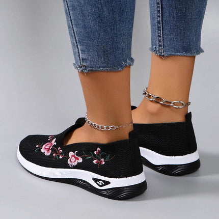 Spring and Autumn New Women's Sports Shoes Fashionable Breathable Lightweight Non-Slip Wear-Resistant Casual Sports Shoes Flat Shoes Loafers - MimiStylez