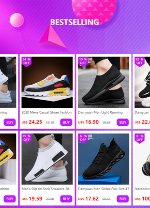 Fashion Men Casual Shoes Men Sneakers Brand Men Shoes Loafers Slip On Mesh Flats Big Size Breathable Shoes