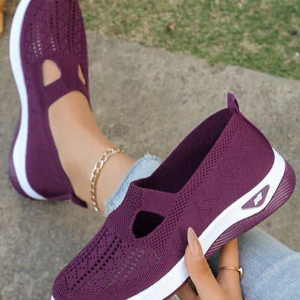 Zapatos de verano para mujer: zapatillas informales, sencillas, para las cuatro estaciones, ligeras, planas y lisas.