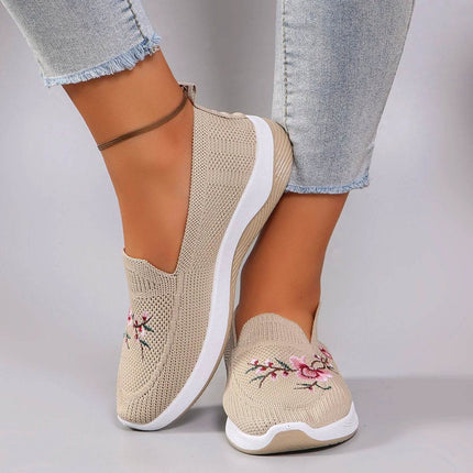 Spring and Autumn New Women's Sports Shoes Fashionable Breathable Lightweight Non-Slip Wear-Resistant Casual Sports Shoes Flat Shoes Loafers - MimiStylez