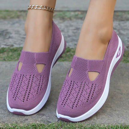Zapatos de verano para mujer: zapatillas informales, sencillas, para las cuatro estaciones, ligeras, planas y lisas.