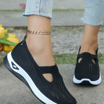 Zapatos de verano para mujer: zapatillas informales, sencillas, para las cuatro estaciones, ligeras, planas y lisas.