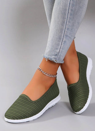 Women's summer breathable mesh flat shoes, casual sneakers - MimiStylez