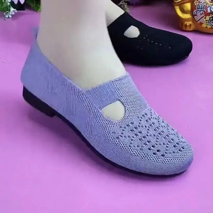Zapatos sin cordones ligeros y transpirables para mujer