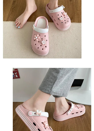 Fashion Sandals Waterproof Slippers Women Shoes Summer Outdoor Slides Soft Sole Clogs