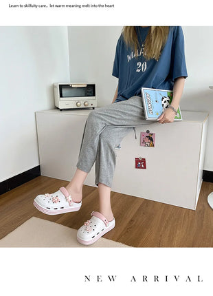 Fashion Sandals Waterproof Slippers Women Shoes Summer Outdoor Slides Soft Sole Clogs