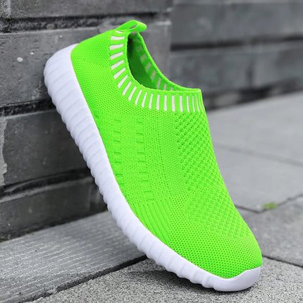 Zapatillas deportivas ultraligeras informales y para correr para mujer, deportivas transpirables y de moda con tejido Fly.