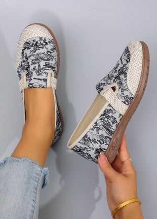 Women's Casual Sports Shoes, Comfortable, Breathable, Lightweight and Wear-Resistant Lazy Shoes, Soft-Soled Flat Shoes