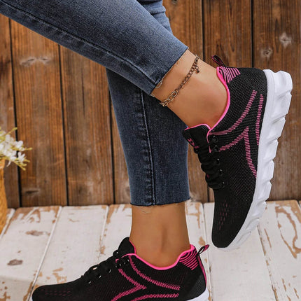 Women's shoes breathable sneakers, casual sneaker lace-up hoes, lightweight shoes - MimiStylez