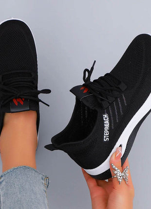 Women's Casual Lace up Comfortable, Breathable, Lightweight and Wear-Resistant Sports Shoes - MimiStylez