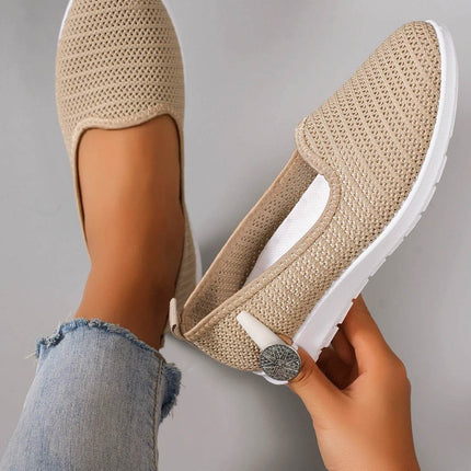 Women's summer breathable mesh flat shoes, casual sneakers - MimiStylez