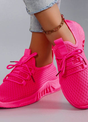 Women's summer breathable mesh flat shoes women's shoes casual sports shoes - MimiStylez