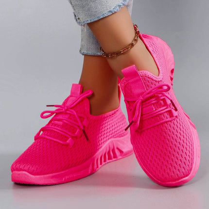 Women's summer breathable mesh flat shoes women's shoes casual sports shoes - MimiStylez