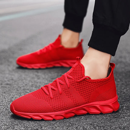 Zapatos casuales de moda para hombre, zapatillas de deporte para hombre, zapatos de marca para hombre, mocasines planos de malla sin cordones, zapatos transpirables de talla grande.