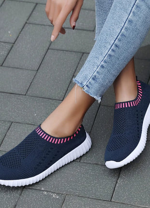 Women's Ultra Light Casual & Running Shoes, Fashionable Fly Woven Breathable Sports Sneakers