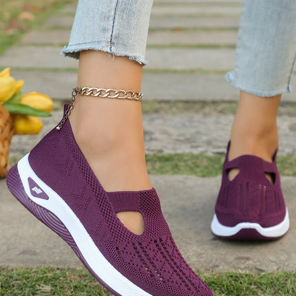Zapatos de verano para mujer: zapatillas informales, sencillas, para las cuatro estaciones, ligeras, planas y lisas.