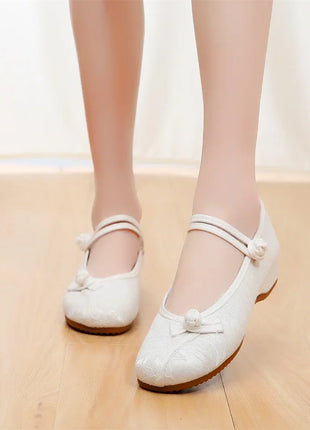 Embroidery Women Shoes, Vintage Woman Sneakers